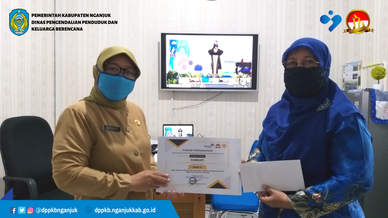Peserta dari Kabupaten Nganjuk Raih Juara 2 Lomba Vlog BKKBN Provinsi Jawa Timur